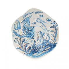 Тарелка глубокая Seletti Leone 11225 d.25,4 Дизайнерская посуда из фарфора