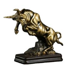 Хорошие сувениры Фигура "Бык" золото, 25х10,5х22,5см