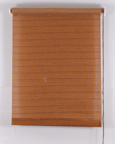 Рулонная штора Зебрано, размер 40х160 см, цвет шоколад No Brand