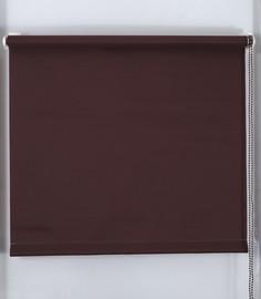 Рулонная штора Простая MJ, размер 40х160 см, цвет шоколадный No Brand