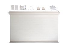 Рулонная штора Натур, размер 140 х 160 см, цвет молочно-белый No Brand