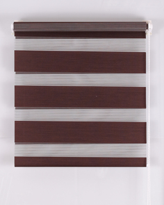 Рулонная штора День и Ночь, размер 55x160 см, цвет шоколад No Brand