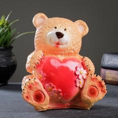 Копилка "Мишка с сердцем" 16х20см Хорошие сувениры