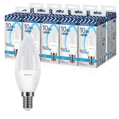 Набор из 10 светодиодных лампочек Ergolux LED 10W 4500K E14 10-14545 Ergolux
