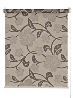 Рулонная штора Primedeco, "Bloom", монохром серый, 160х170