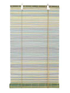 Рулонные шторы Primedeco, бамбук, микс сине-зеленый, 160х160