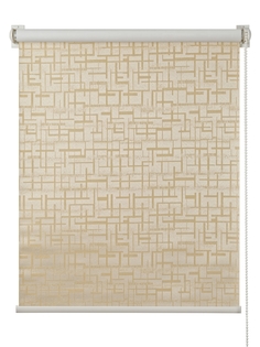 Рулонная штора Primedeco, "Лабиринт", палевый, 100х170