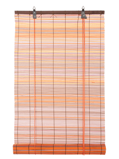 Рулонные шторы Primedeco, бамбук, микс красный, 50х160