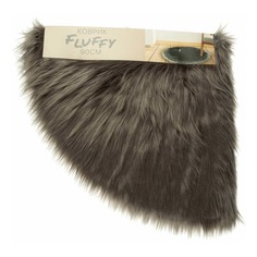 Коврик 4Home Fluffy 90 см акрил серый