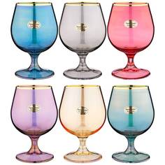 Набор из 6 штук Бокалы для коньяка Art Decor Premium Colors 0.53 л