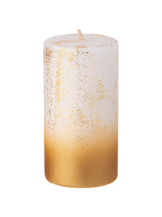 Свеча столбик золотая Bronco Новый Год 10 см 315-326