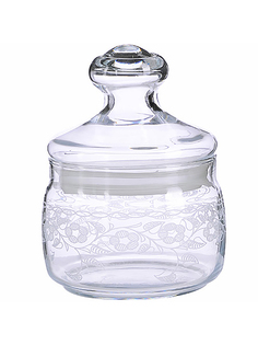 Банка для сыпучих LORAINE Флер new набор 4 шт с крышкой MS97554-07