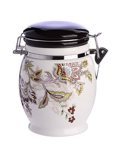 Банка для сыпучих LORAINE Узор набор 4 шт с крышкой 30685