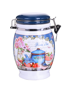 Банка для сыпучих Loraine Натюрморт набор 4 шт с крышкой 26397