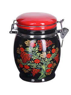 Банка для сыпучих Loraine Рябина набор 2 шт с крышкой 28385