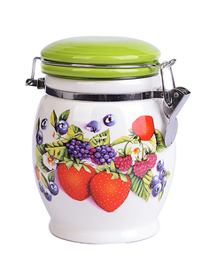 Банка для сыпучих Loraine Ягоды набор 2 шт с крышкой 26277