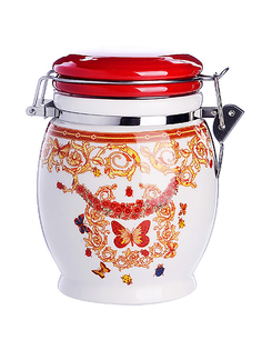 Банка для сыпучих Loraine Романтика набор 4 шт с крышкой 30773