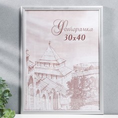 Фоторамка сосна с19 30х40 см, серебро (пластиковый экран) Garda Decor