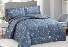 Комплект постельного белья Cleo с одеялом сатин NBO-006 Размер Евро макси