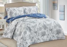 Комплект постельного белья Cleo с одеялом сатин NBO-003 Размер Евро