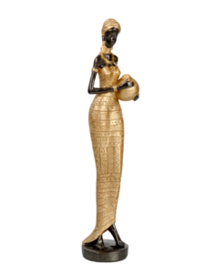 Статуэтка GALEONTRADE Африканка 7,5х6,2х31 см LY200915-Gold