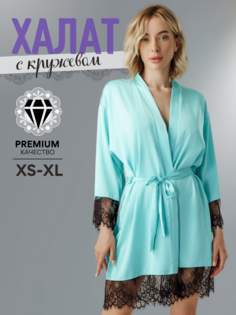 Халат женский WENDYLOVE 00-00001554 голубой 40-46 RU