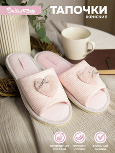 Тапочки женские Smile of Milady 82-054 отк розовые 40-41 RU