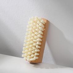 Щетка для одежды, 10x3,8 см, 59 пучков, искусственная щетина No Brand