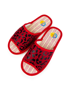 Тапочки женские Smile of Milady 22-012 зак красные 36-37 RU