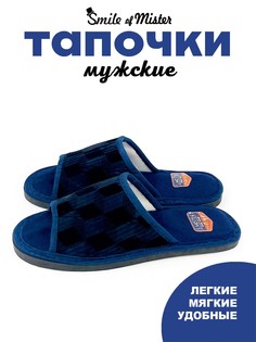 Тапочки мужские Smile of Mister 22-045 отк синие 40-41 RU