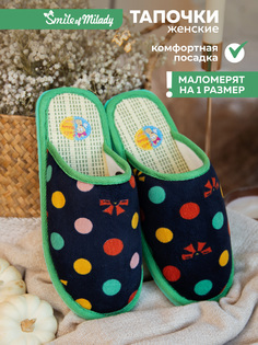 Тапочки женские Smile of Milady 22-006 зак черные 38-39 RU
