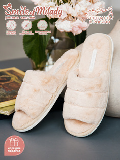 Тапочки женские Smile of Milady 352-350 отк бежевые 38-39 RU