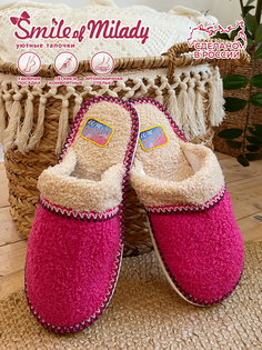 Тапочки женские Smile of Milady А-42-032 зак розовые 38-39 RU