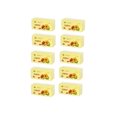 Салфетки бумажные 24x24см, 2-слойные Лайма, желтые (пастель), 250шт, 10 уп (111948)