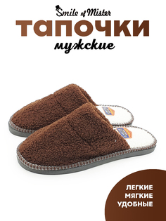 Тапочки мужские Smile of Mister А-41-025 зак коричневые 44-45 RU