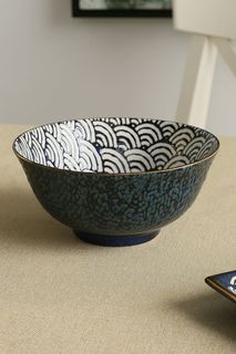 Пиала Kitchen Craft MKSATBOWL12, 16 см, синий/принт