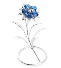 Фигурка посереб. Цветок с цв.кр. (Юнион) AR-1233 113-601922 Crystal Temptations
