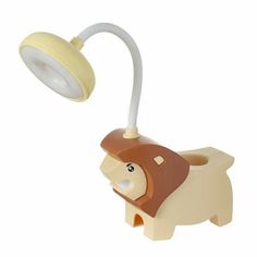Настольная лампа Risalux Львёнок LED USB АКБ желто-шоколадный