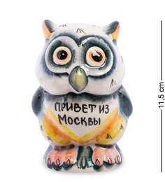 Фигурка Сова бол. цв. (Гжельский фарфор) ГЛ-380 113-704004 Art East