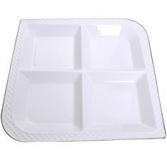 Менажница керамика 23,5х23,5х2,5см Loraine 30563 KSMB-30563