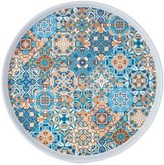 Поднос Fioretta Mosaic жестяной 33 см