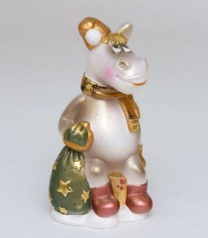 Фигурка гипсовая Конь Морозыч с мешком зол. 15964 113-15964 Art East