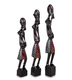 Статуэтка АБОРИГЕН, набор 3 шт. В1-0377 113-401034 Decor and Gift