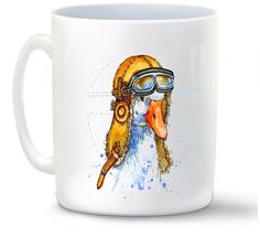 Кружка CoolPodarok Животные Гусь летчик