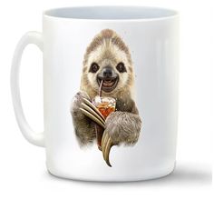 Кружка CoolPodarok Ленивец с колой