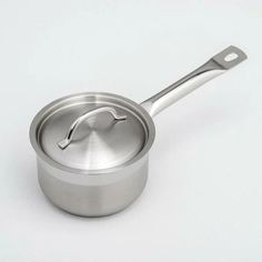Сотейник, 1,3 л, d=14 см, h=8,5 см, металлическая крышка, тройное дно, индукция, цвет сере Luxstahl