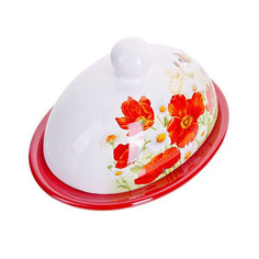 Маслёнка с крышкой Маки Loraine 28134 KSMB-28134