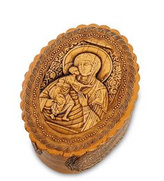 Шкатулка Пресвятая Богородица Владимирская береста BST-110/ 1 113-706847 Art East