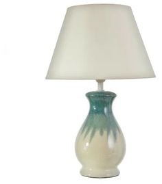 Настольная лампа Risalux 16800/1GN E14 40Вт бело-зеленый