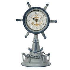 Часы настольные декоративные Штурвал, L18 W13,5 H28 см, (1хАА не прилаг.) KSM-748049 Remeco